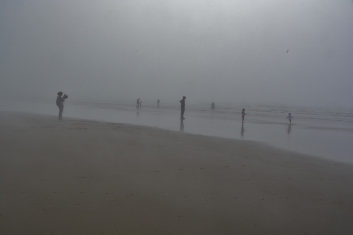Nye Beach in the fog